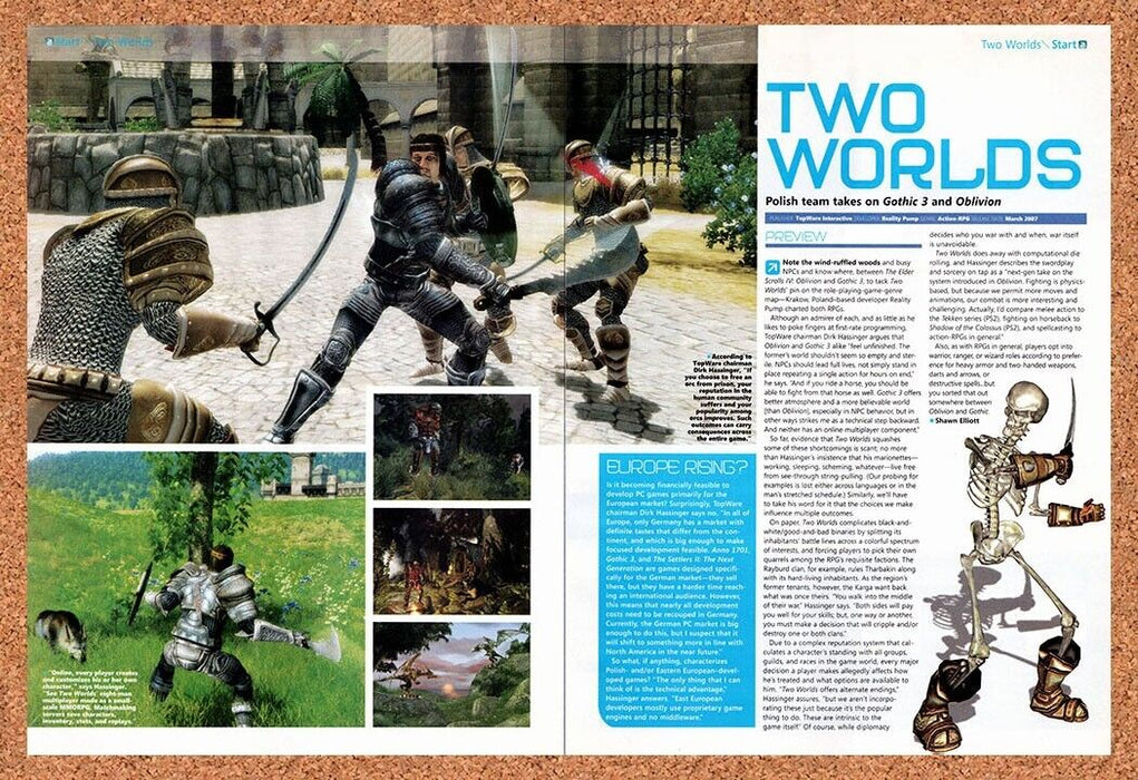 2007 Two Worlds PC Original Ad - for just $21.49! 