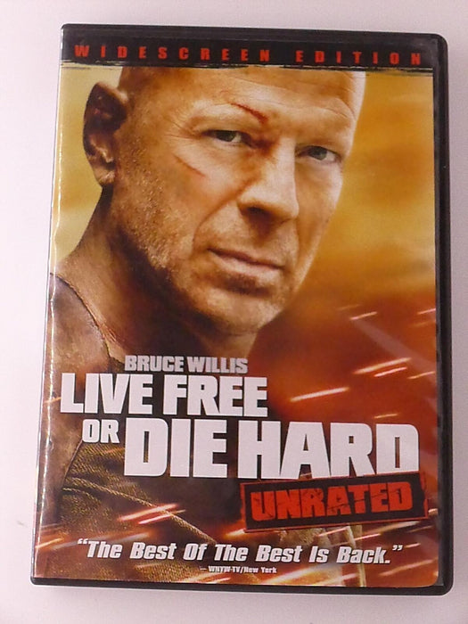 Live Free or Die Hard (DVD, unrated, Widescreen, 2007) - K0303 - for just $1.99! 
