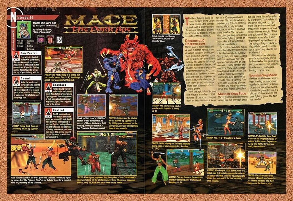 1997 Mace The Dark Age N64 Original Ad v2 - for just $18.27! 