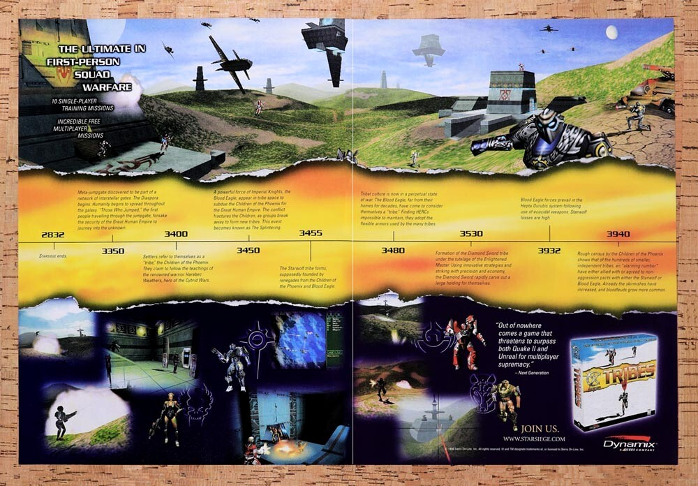 1998 Starsiege Tribes PC Original Ad v3 - for just $21.49! 