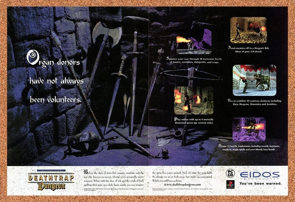 2000 Deathtrap Dungeon PC Original Ad v1 - for just $21.49! 