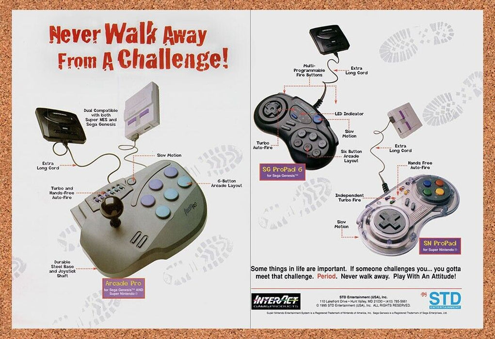 1995 STD SNES Genesis Accessories Original Ad v5 - for just $21.49! 