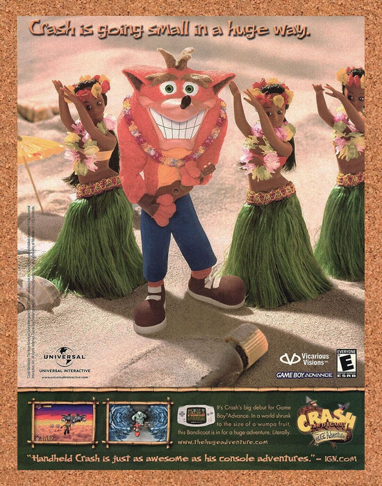 2007 Crash Bandicoot Huge Adventure PS2 Original Ad v1 - for just $17.99! 