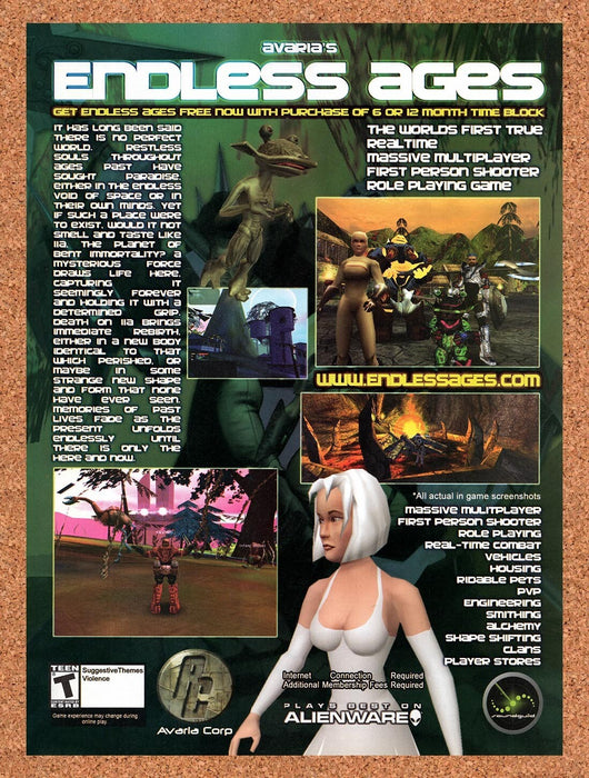 2004 Avaria's Endless Ages PC Original Ad v1 - for just $17.99! 