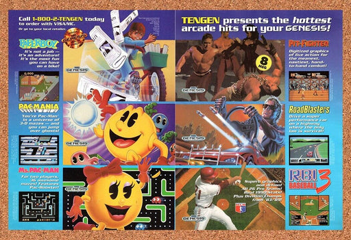 1991 Tengen Genesis Games Original Ad v3 - for just $21.49! 