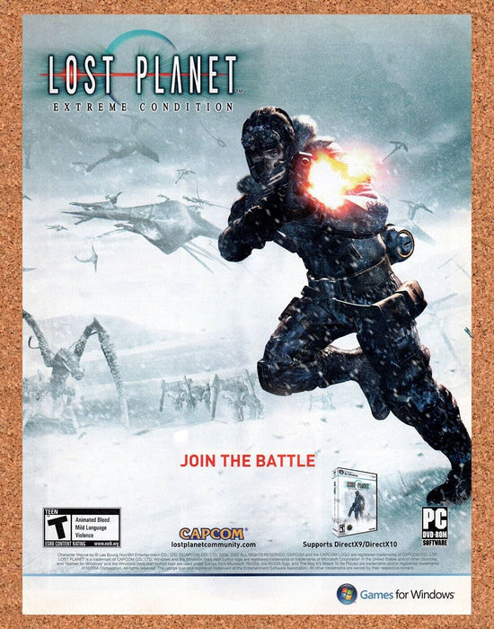 2007 Lost Planet Extreme Condition PC Original Ad - for just $17.99! 