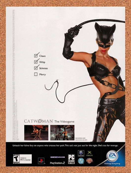 2004 Catwoman PS2 Original Advertisement v2 - for just $19.49! 