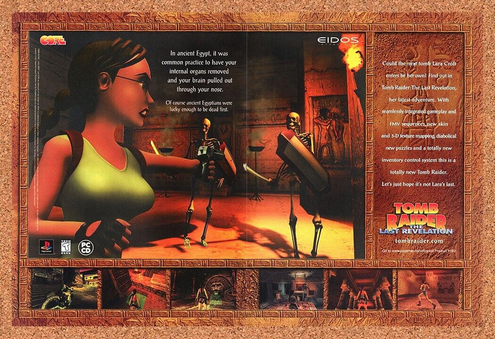 1999 Tomb Raider Last Revelation PC Original Ad - for just $21.49! 