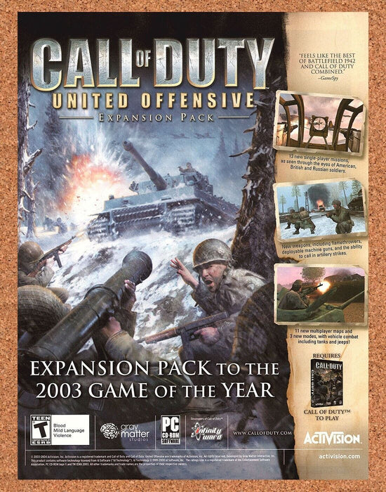 2006 Call Of Duty United Offensive PC Original Ad - for just $17.99! 