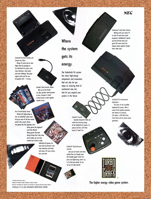 1990 TurboGrafx-16 Console Original Ad v4 - for just $17.99! 