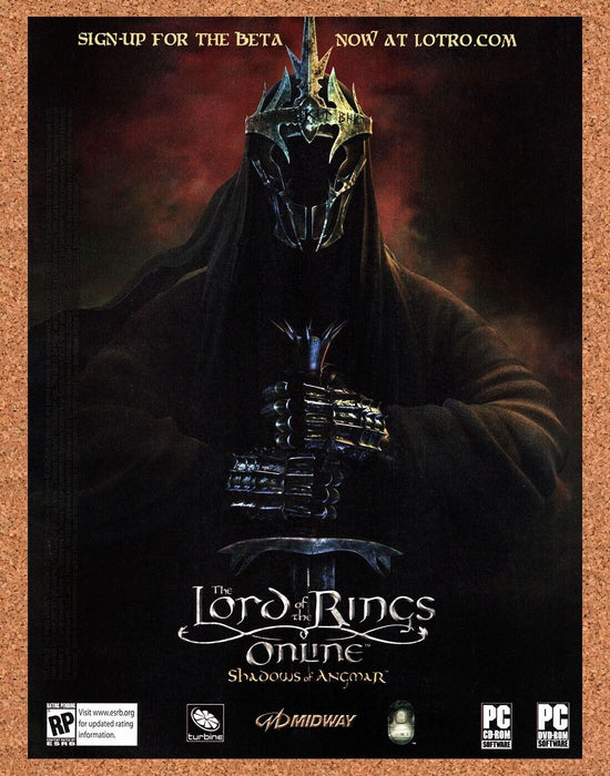 2008 Lord Of The Rings Online Shadows Of Angmar Original Ad - for just $17.99! 