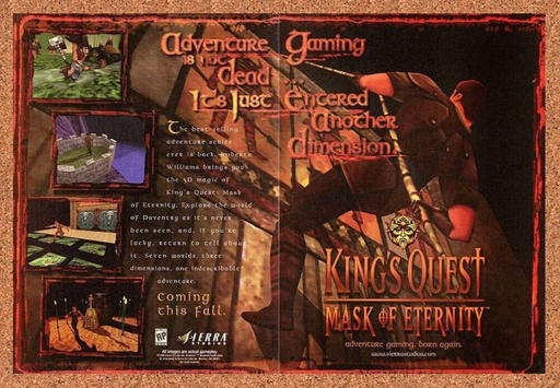 2000 King's Quest Mask Of Eternity PC Original Ad v2 - for just $21.49! 
