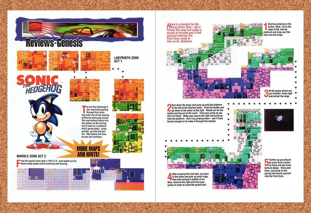 1992 Sonic Genesis Original Ad v6 - for just $21.49! 