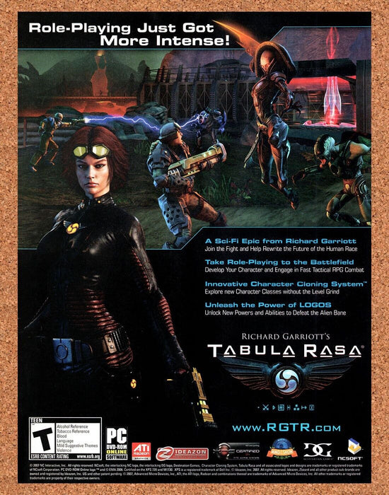 2007 Tabula Rasa PC Original Ad - for just $17.99! 