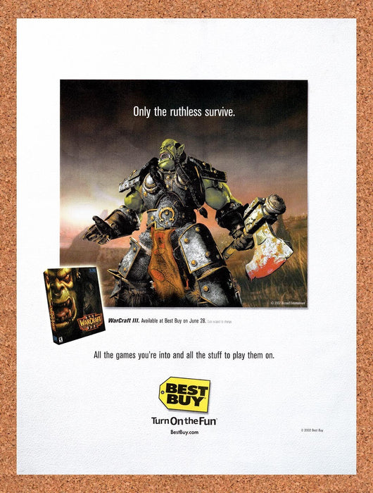 2002 WarCraft III Best Buy Original Ad v11 - for just $18.29! 