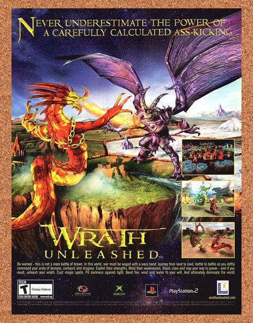 2004 Wrath Unleashed PS2 Original Ad - for just $17.99! 
