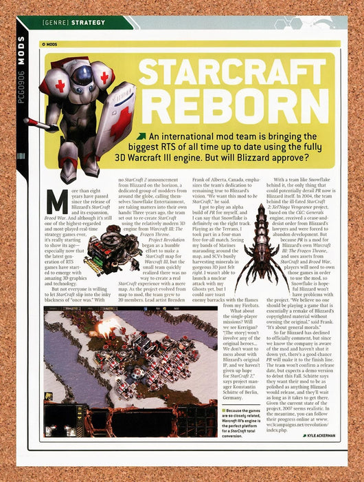 2006 StarCraft Reborn Mod Original Advertisement vr1 - for just $19.49! 