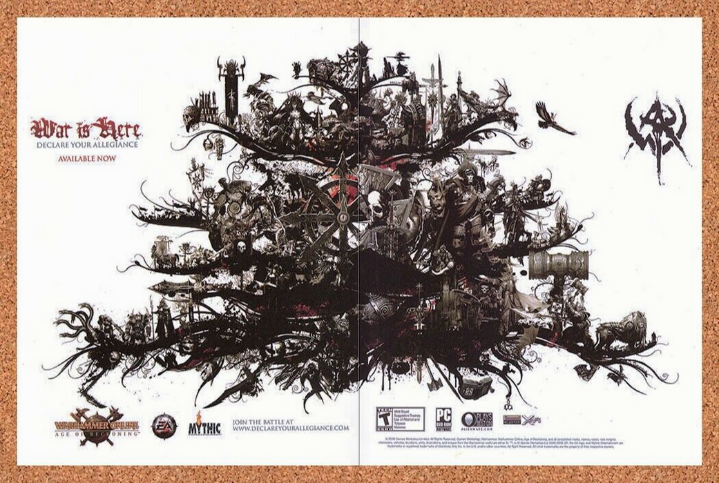 2008 Warhammer Online Age Of Reckoning PC Original Ad - for just $21.49! 