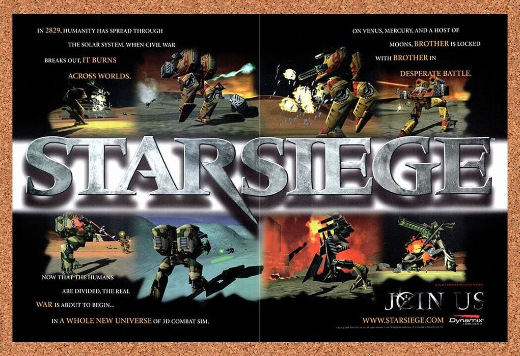 1998 Starsiege Tribes PC Original Ad v4 - for just $21.49! 