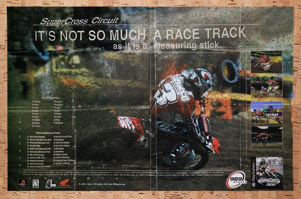 1999 Supercross Circuit PS1 Original Ad v1 - for just $21.49! 