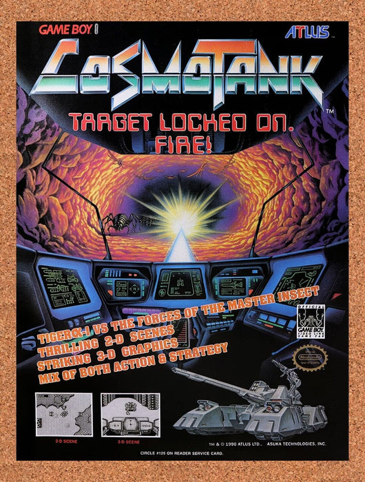 1990 Cosmo Tank NES Original Ad v1 - for just $15.29! 