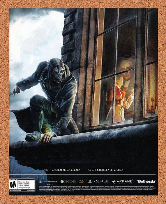 2013 Dishonored PS3 Original Ad - for just $17.99! 