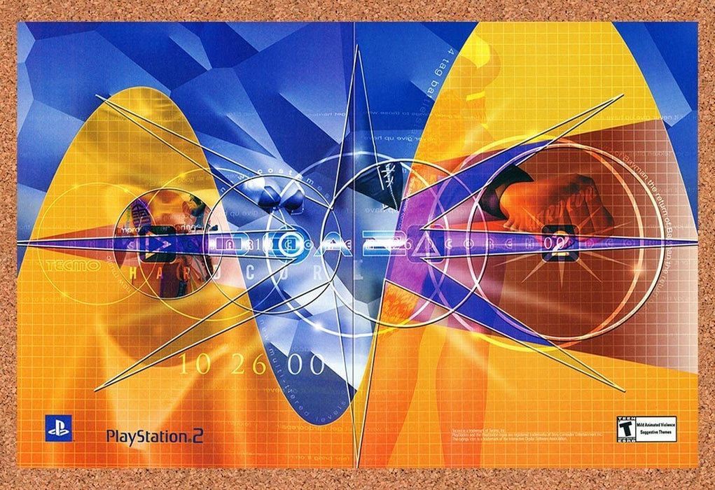 2000 Dead Or Alive 2 Hardcore PS2 Original Advertisement v3 - for just $23.99! 
