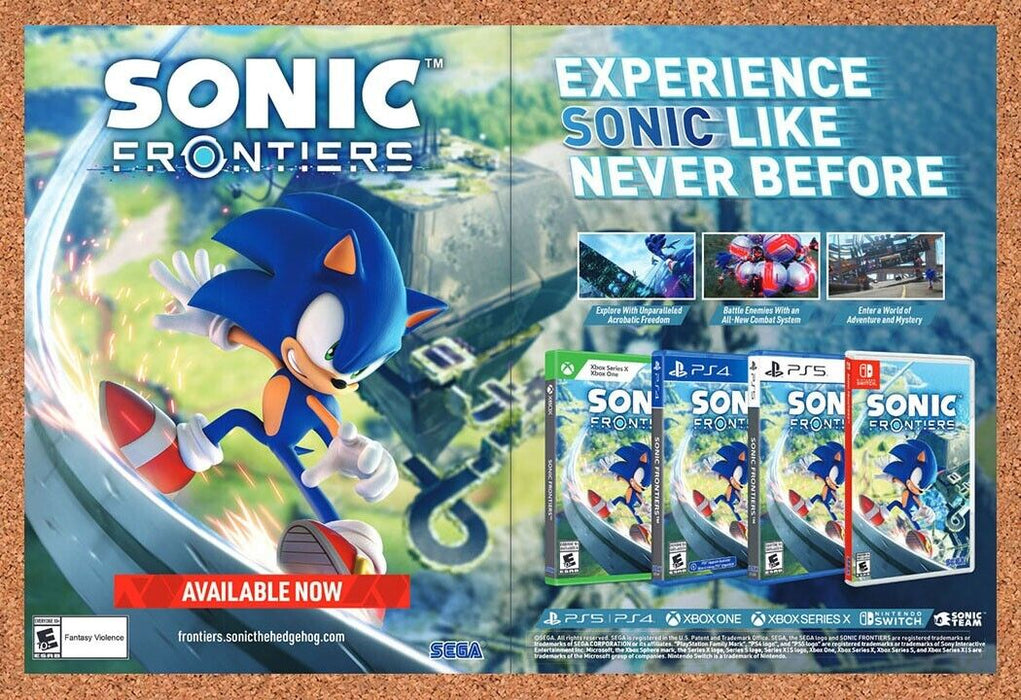 2023 Sonic Frontiers Switch Original Ad - for just $21.49! 