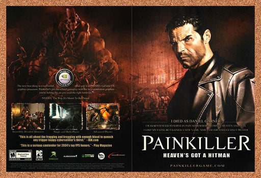 2003 Painkiller Xbox Original nVidia Ad v1 - for just $21.49! 