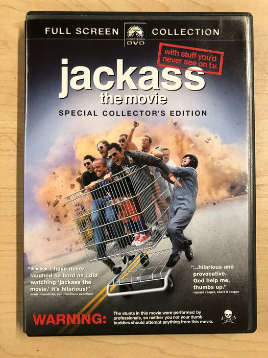 Jackass the Movie (DVD, Special Collectors Edition, Full Screen, 2002) - K0218 - for just $1.99! 