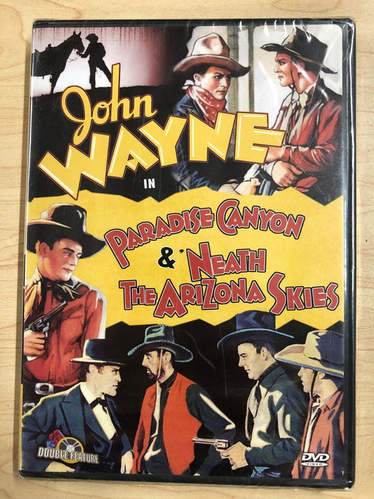 Paradise Canyon - Neath the Arizona Skies (DVD, John Wayne 2-film) - NEW25 - for just $3.99! 