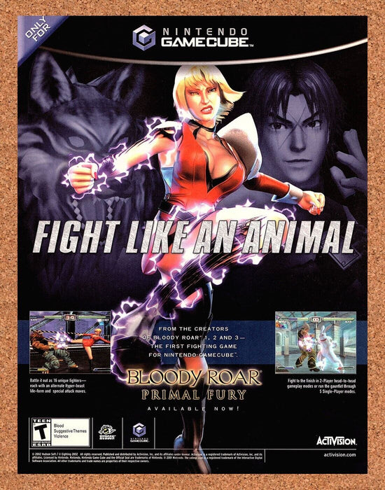 2007 Bloody Roar Primal Fury GameCube Original Ad v2 - for just $17.99! 