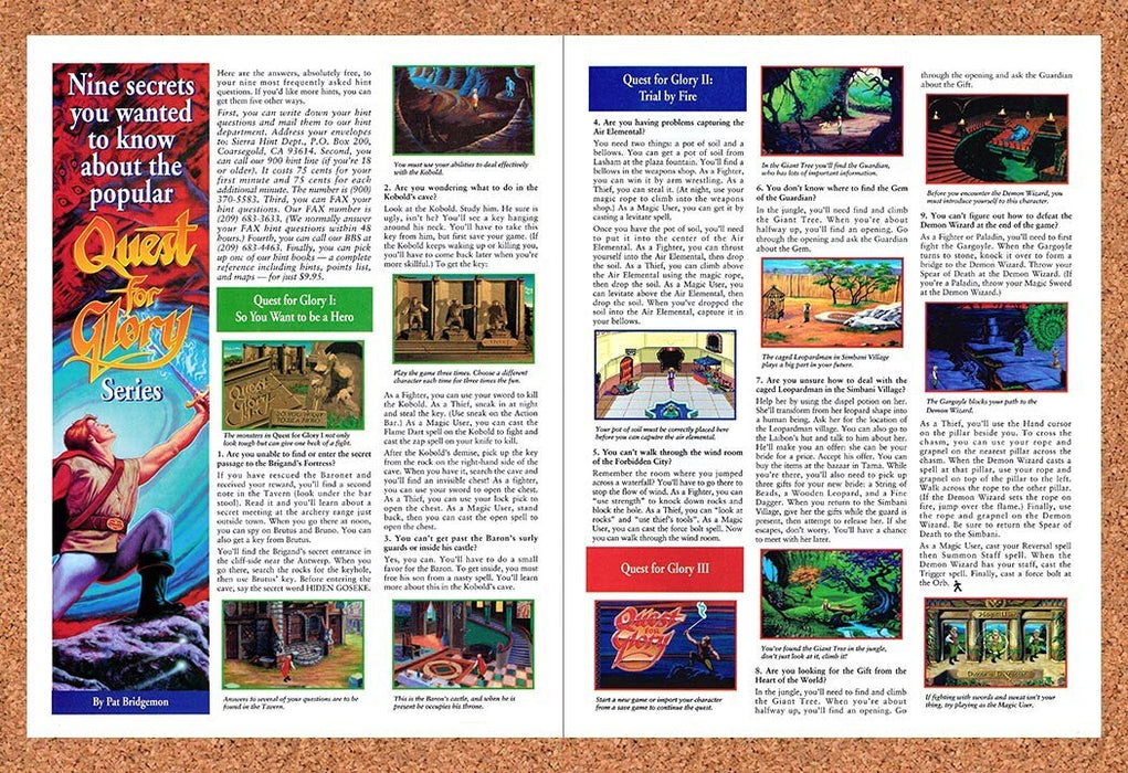 1993 Quest For Glory Series Secrets Original Ad v1 - for just $21.49! 