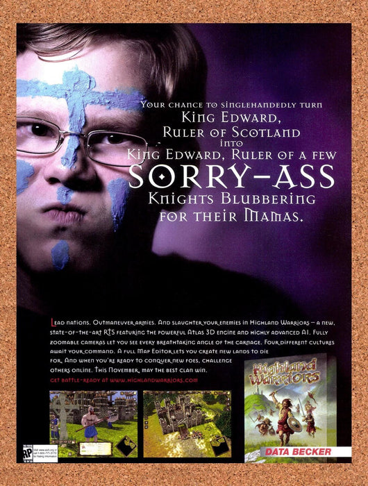2002 Highland Warriors PC Original Ad v1 - for just $17.99! 