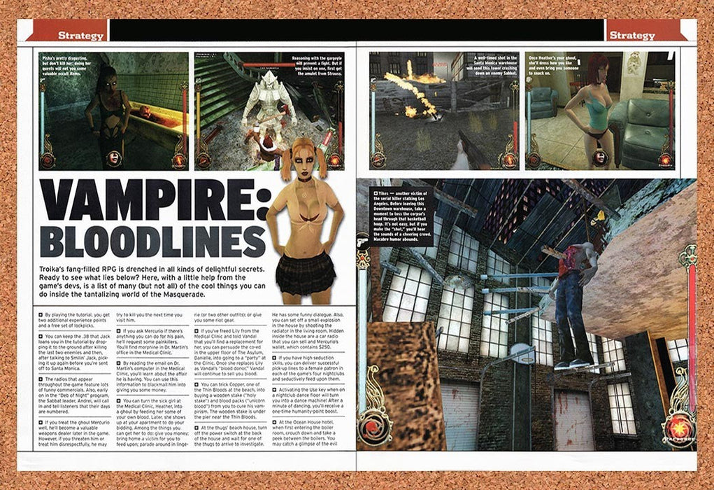 2005 Vampire The Masquerade Bloodlines PC Original Advertisement v3 - for just $21.49! 