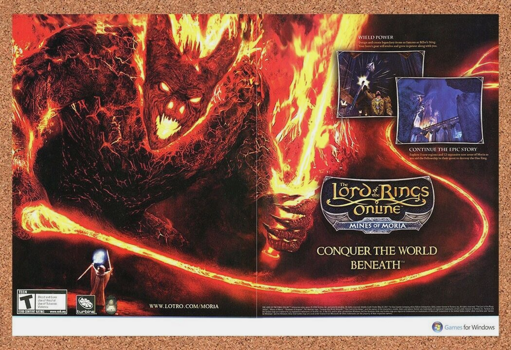 2008 Lord Of The Rings Mines Of Moria Original Ad - for just $21.49! 