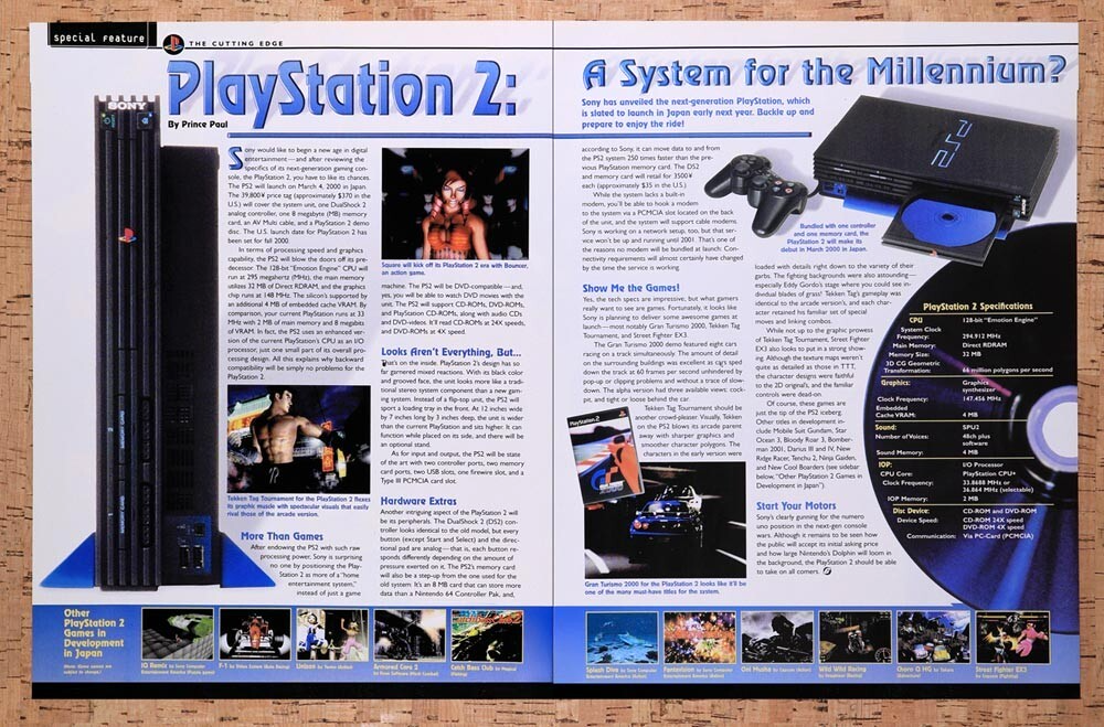 1999 Sony PS2 Console Launch Review Original Ad v5 - for just $21.49! 