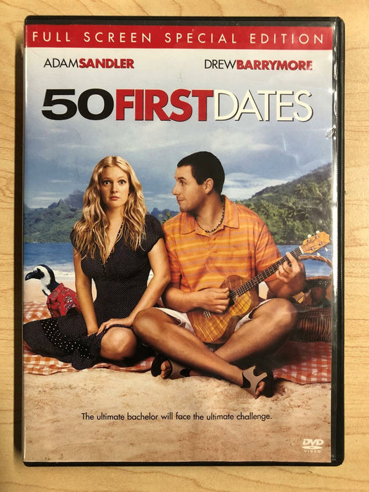 50 First Dates (DVD, 2004, Special Edition, Full Frame)  - J0806 - for just $1.99! 