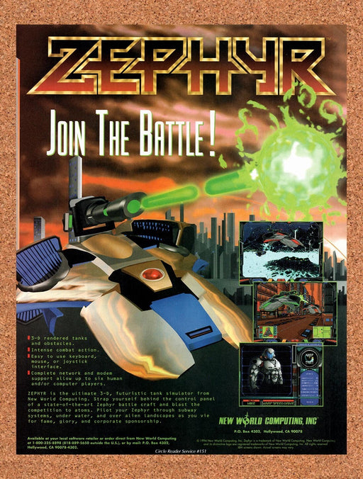1994 Zephyr MS-DOS Original Ad v1 - for just $17.99! 