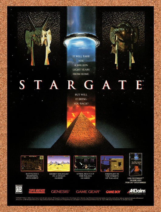 1995 Stargate SNES Original Ad v1 - for just $17.99! 