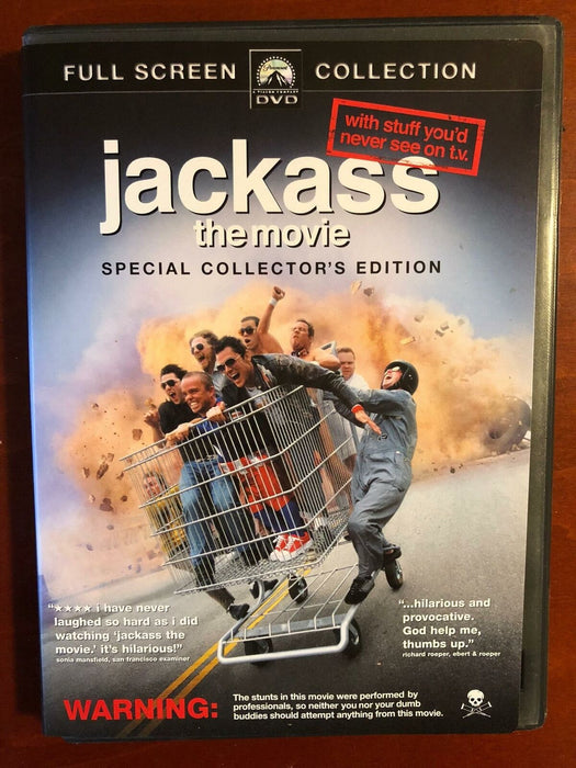Jackass - The Movie (DVD, 2002, Full Screen) - K9 - for just $1.99! 
