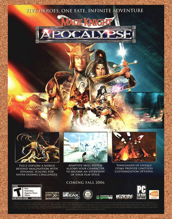 2004 Original Mage Knight Apocalypse PC Ad - for just $17.99! 