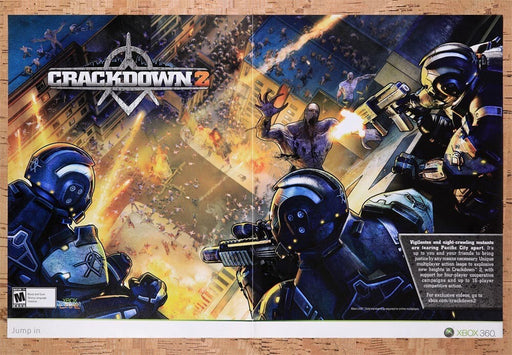 2010 Crackdown 2 Xbox 360 Original Ad v2 - for just $21.49! 