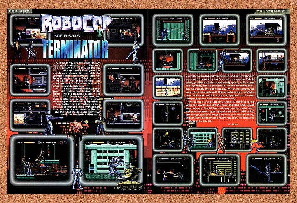 1993 Robocop Vs Terminator Genesis Original Ad v5 - for just $21.49! 