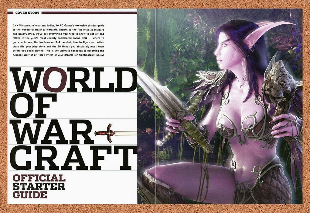 2004 World Of WarCraft Original Night Elf Ad v1 - for just $21.49! 