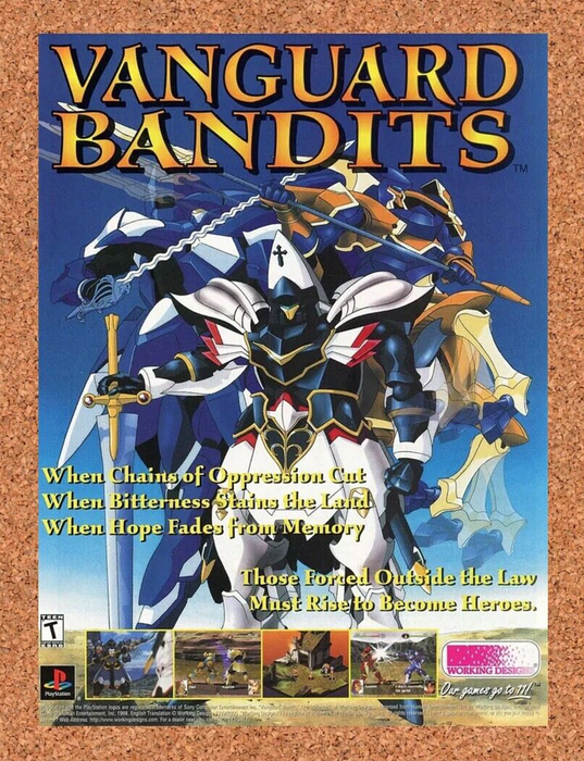 1999 Vanguard Bandits PS1 Original Ad - for just $17.99! 