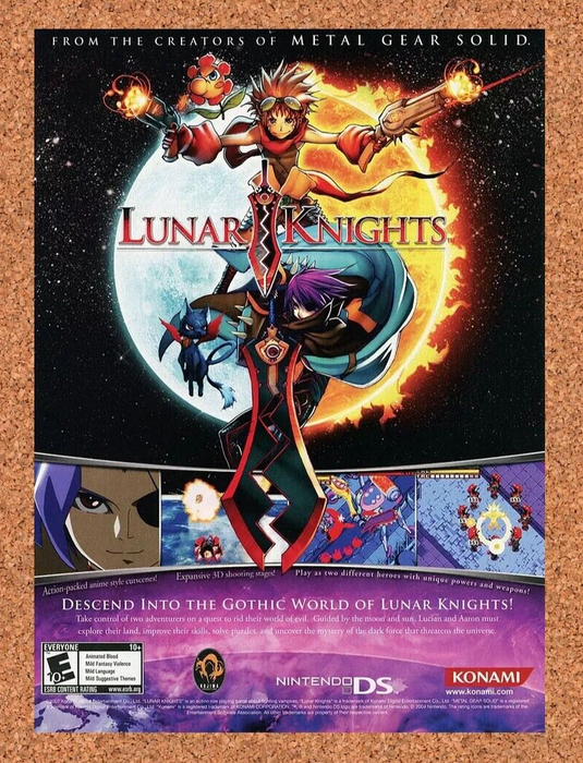 2007 Lunar Knights DS Original Ad v1 - for just $17.99! 