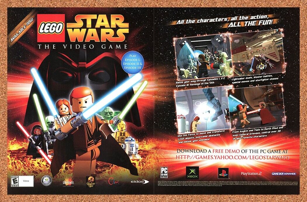 2005 Lego Star Wars PS2 Original Ad - for just $21.49! 