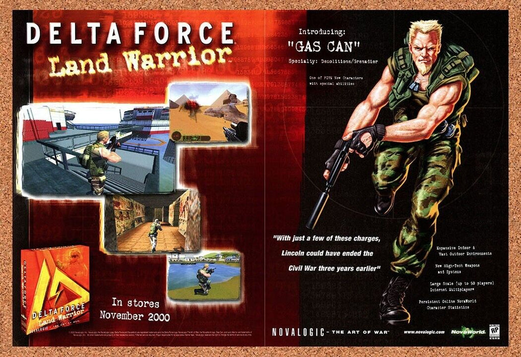 2003 Delta Force Land Warrior PC Original Ad - for just $21.49! 
