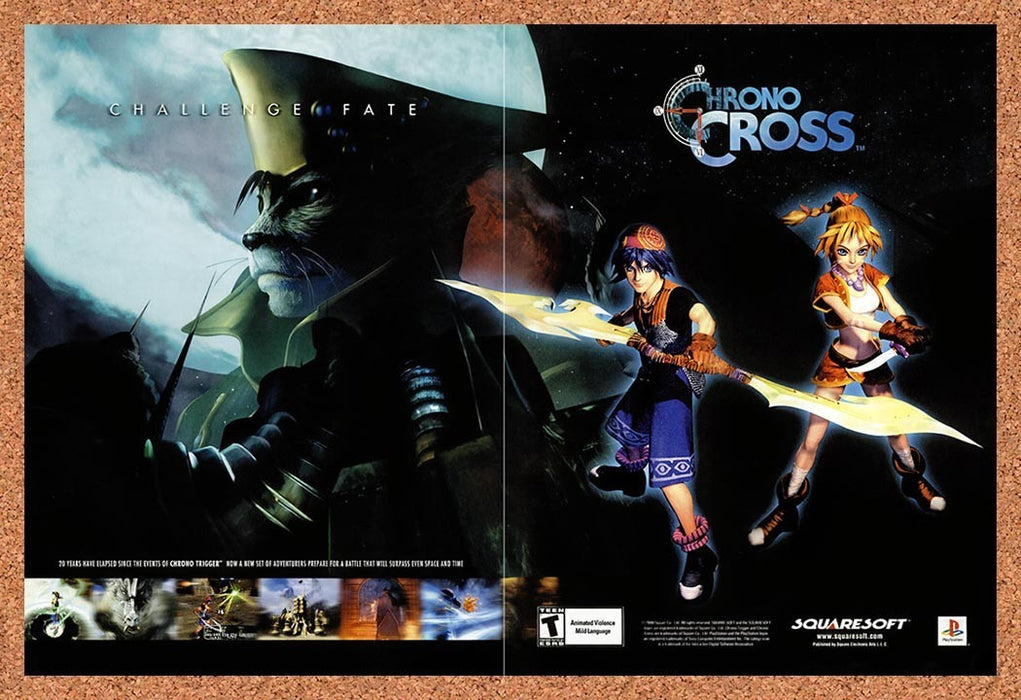 2000 Chrono Cross PS1 Original Advertisement v1 - for just $23.99! 